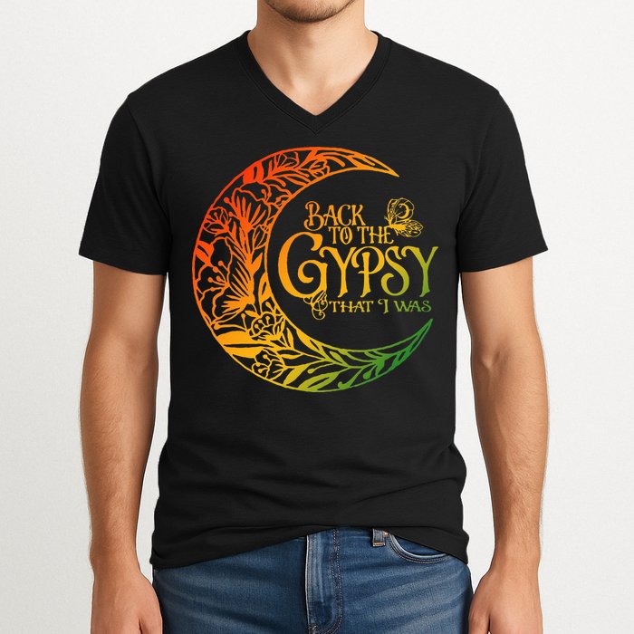 Back To The Gypsy That I Was Apparel V-Neck T-Shirt