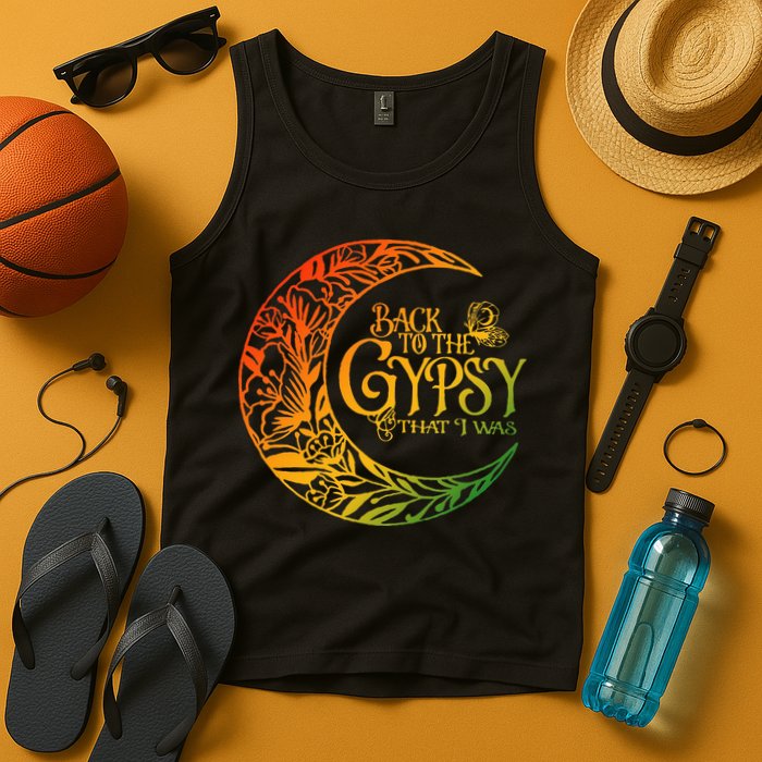 Back To The Gypsy That I Was Apparel Tank Top