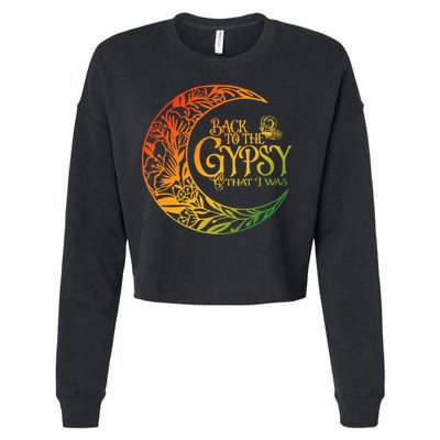 Back To The Gypsy That I Was Apparel Cropped Pullover Crew