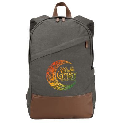 Back To The Gypsy That I Was Apparel Cotton Canvas Backpack