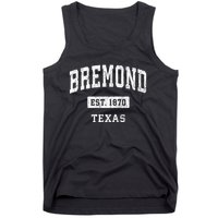 Bremond Texas Tx Vintage Sports Established Tank Top