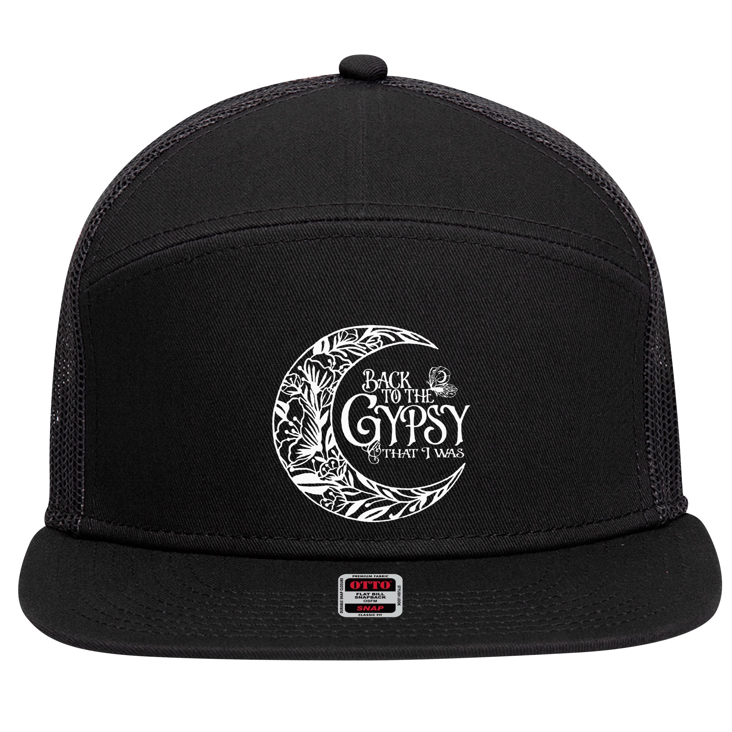 Back to The Gypsy That I Was 7 Panel Mesh Trucker Snapback Hat
