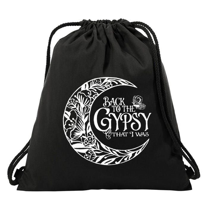 Back to The Gypsy That I Was Drawstring Bag
