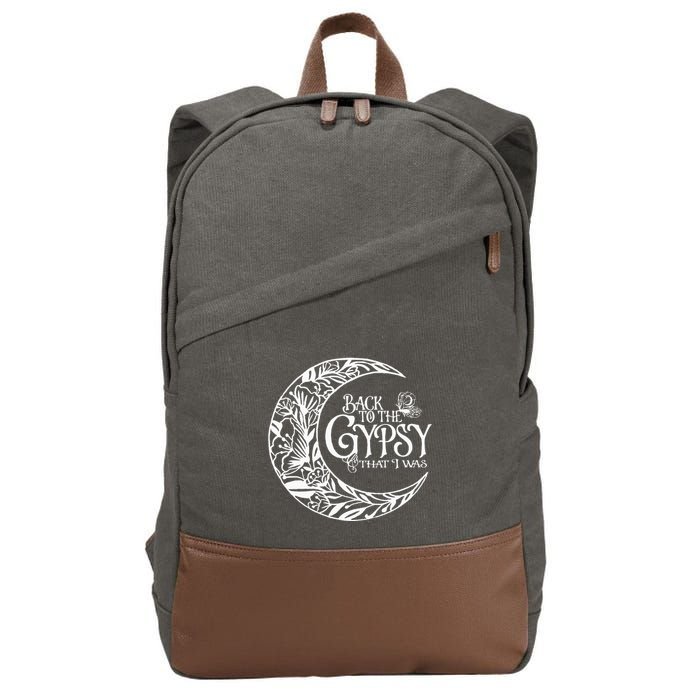 Back to The Gypsy That I Was Cotton Canvas Backpack
