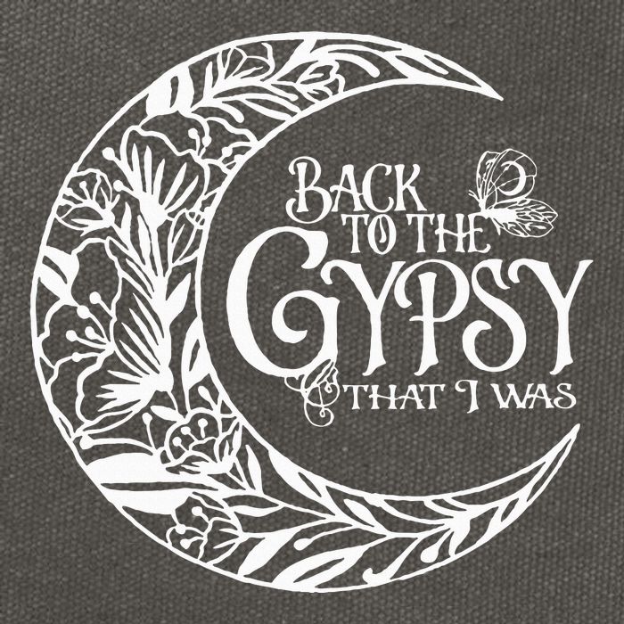Back to The Gypsy That I Was Cotton Canvas Backpack