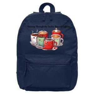 Buzzing Through The Twelve Days Of Caffeine Coffee Xmas 16 in Basic Backpack