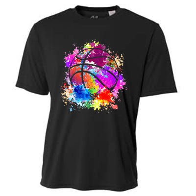 Basketball Teenagers Teens Women Baller Dunking Cooling Performance Crew T-Shirt