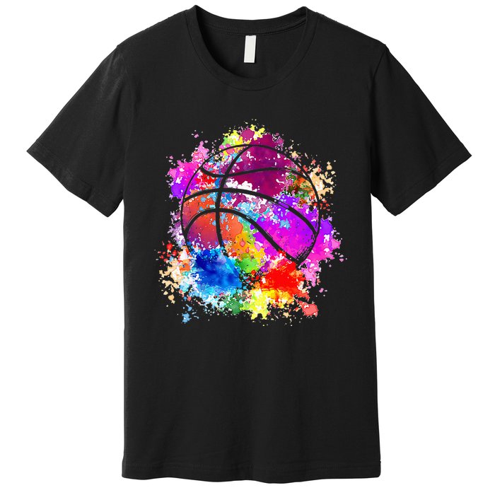 Basketball Teenagers Teens Women Baller Dunking Premium T-Shirt