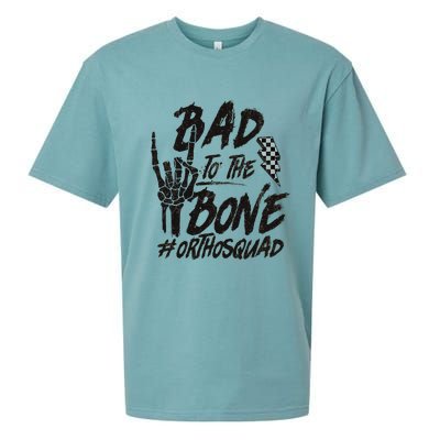 Bad To The Bone Ortho Squad Orthopedic Nurse Trauma Nurse Sueded Cloud Jersey T-Shirt