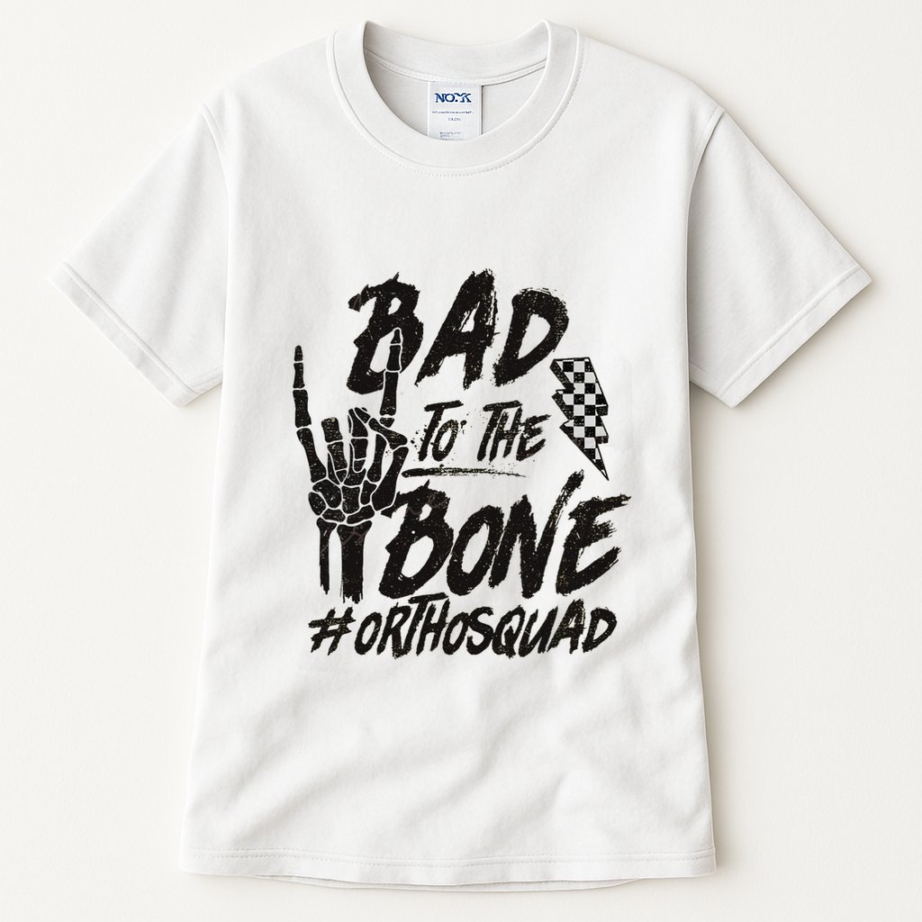 Bad To The Bone Ortho Squad Orthopedic Nurse Trauma Nurse Tall T-Shirt