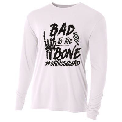 Bad To The Bone Ortho Squad Orthopedic Nurse Trauma Nurse Cooling Performance Long Sleeve Crew