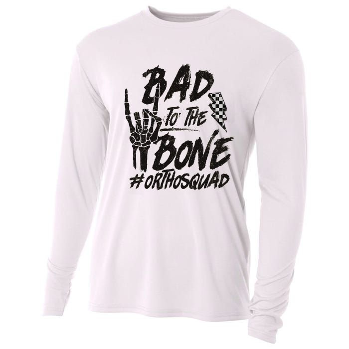 Bad To The Bone Ortho Squad Orthopedic Nurse Trauma Nurse Cooling Performance Long Sleeve Crew