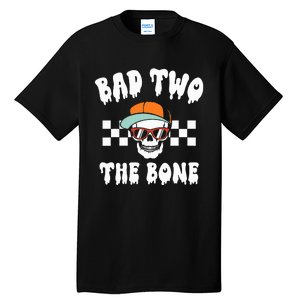 Bad To The Bone Skeleton Halloween Two Birthday Tall T-Shirt