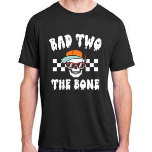 Bad To The Bone Skeleton Halloween Two Birthday Adult ChromaSoft Performance T-Shirt