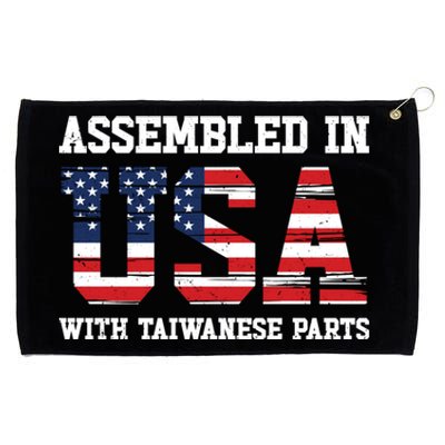 Born Taiwanese Taiwan American Usa Citizenship Great Gift Grommeted Golf Towel