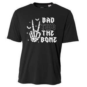 Bad Two The Bone Birthday 2nd 2 Years Old Birthday Boy Girl Cooling Performance Crew T-Shirt