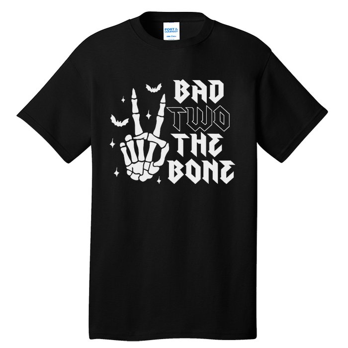 Bad Two The Bone Birthday 2nd 2 Years Old Birthday Boy Girl Tall T-Shirt