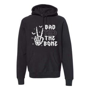 Bad Two The Bone Birthday 2nd 2 Years Old Birthday Boy Girl Premium Hoodie