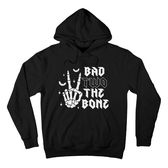 Bad Two The Bone Birthday 2nd 2 Years Old Birthday Boy Girl Tall Hoodie