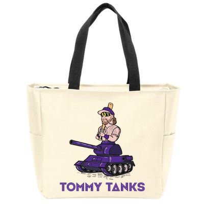 Baseball Tommy Tanks Funny Zip Tote Bag