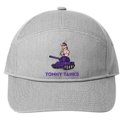 Baseball Tommy Tanks Funny 7-Panel Snapback Hat