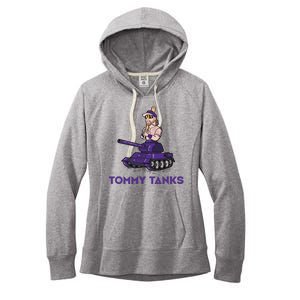 Baseball Tommy Tanks Funny Women's Fleece Hoodie