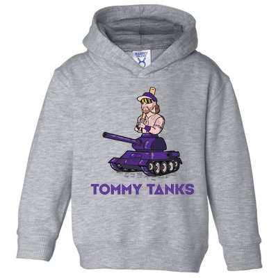 Baseball Tommy Tanks Funny Toddler Hoodie