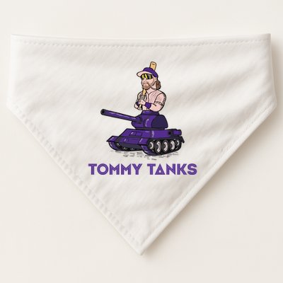 Baseball Tommy Tanks Funny USA-Made Doggie Bandana
