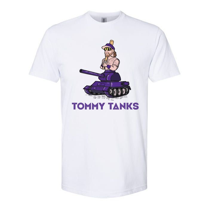 Baseball Tommy Tanks Funny Softstyle CVC T-Shirt