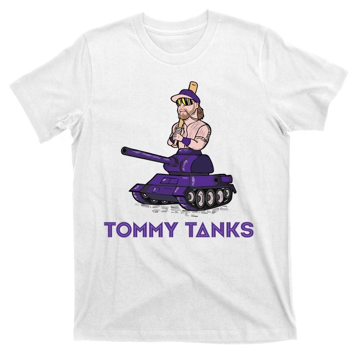 Baseball Tommy Tanks Funny T-Shirt