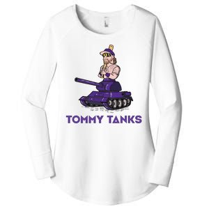 Baseball Tommy Tanks Funny Women's Perfect Tri Tunic Long Sleeve Shirt