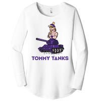 Baseball Tommy Tanks Funny Women's Perfect Tri Tunic Long Sleeve Shirt