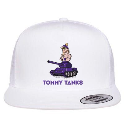 Baseball Tommy Tanks Funny Flatbill Hat
