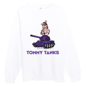 Baseball Tommy Tanks Funny Premium Crewneck Sweatshirt