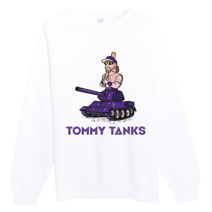 Baseball Tommy Tanks Funny Premium Crewneck Sweatshirt