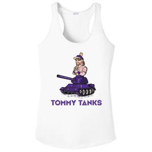 Baseball Tommy Tanks Funny Ladies PosiCharge Competitor Racerback Tank