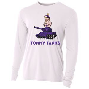 Baseball Tommy Tanks Funny Cooling Performance Long Sleeve Crew