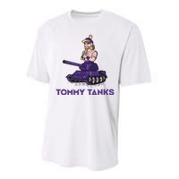 Baseball Tommy Tanks Funny Performance Sprint T-Shirt