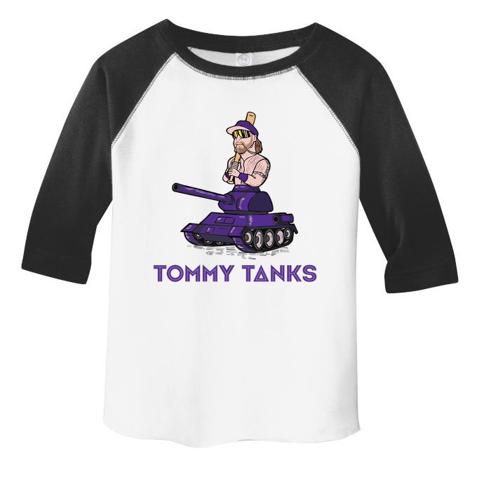 Baseball Tommy Tanks Funny Toddler Fine Jersey T-Shirt