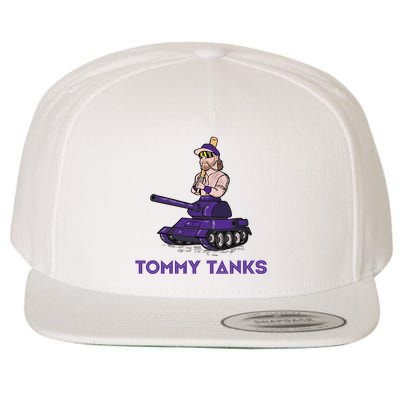 Baseball Tommy Tanks Funny Wool Snapback Cap