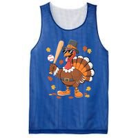 Baseball Turkey Thanksgiving Funny Gift Mom Gift Mesh Reversible Basketball Jersey Tank