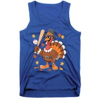 Baseball Turkey Thanksgiving Funny Gift Mom Gift Tank Top