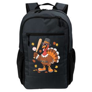 Baseball Turkey Thanksgiving Funny Gift Mom Gift Daily Commute Backpack