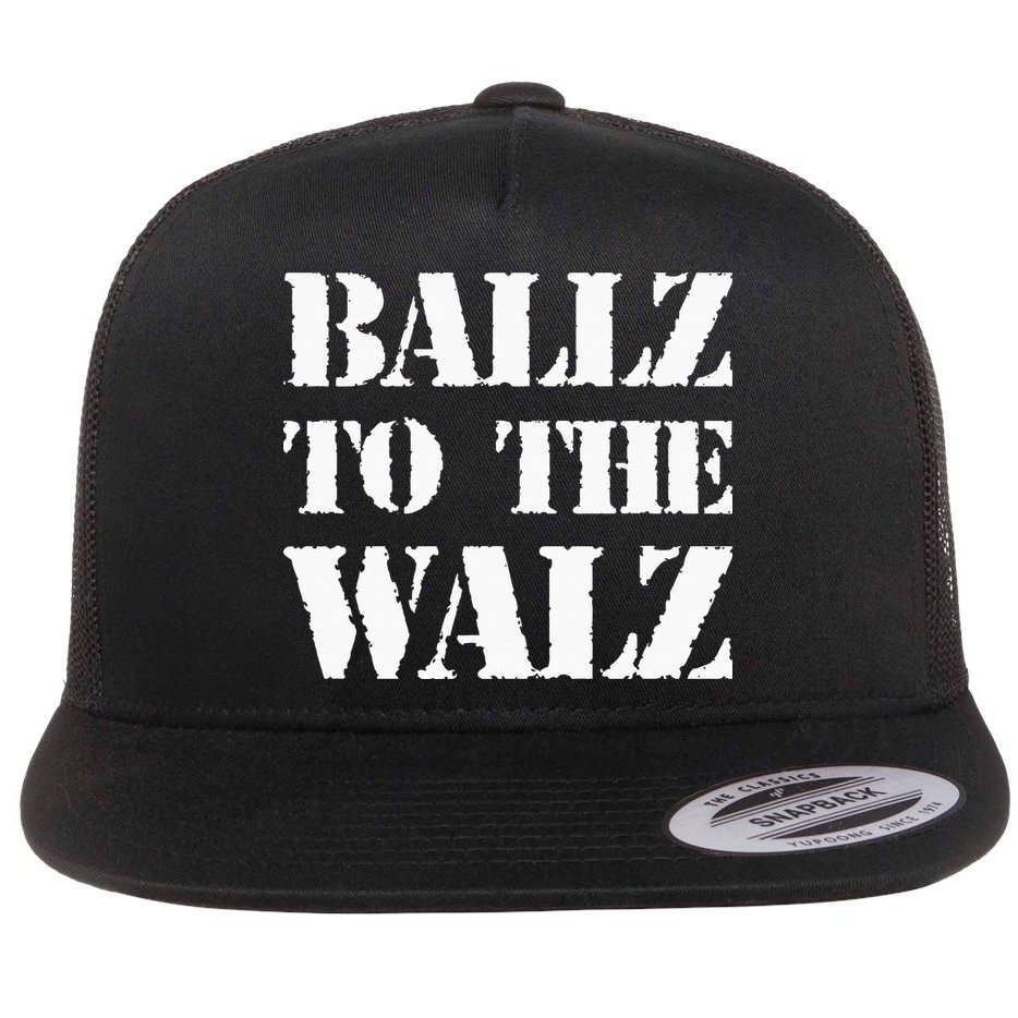 Ballz To The Walz Flat Bill Trucker Hat