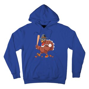 Baseball Turkey Thanksgiving Gift Mom Gift Hoodie