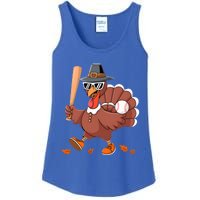 Baseball Turkey Thanksgiving Gift Mom Gift Ladies Essential Tank