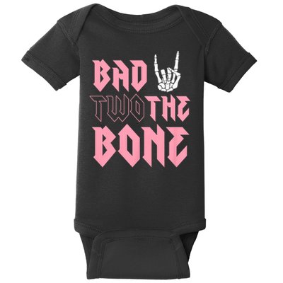 bad Two the Bone Shirt 2nd Birthday 2 Years Old Birthday T-Shirt Baby Bodysuit