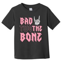 bad Two the Bone Shirt 2nd Birthday 2 Years Old Birthday T-Shirt Toddler T-Shirt