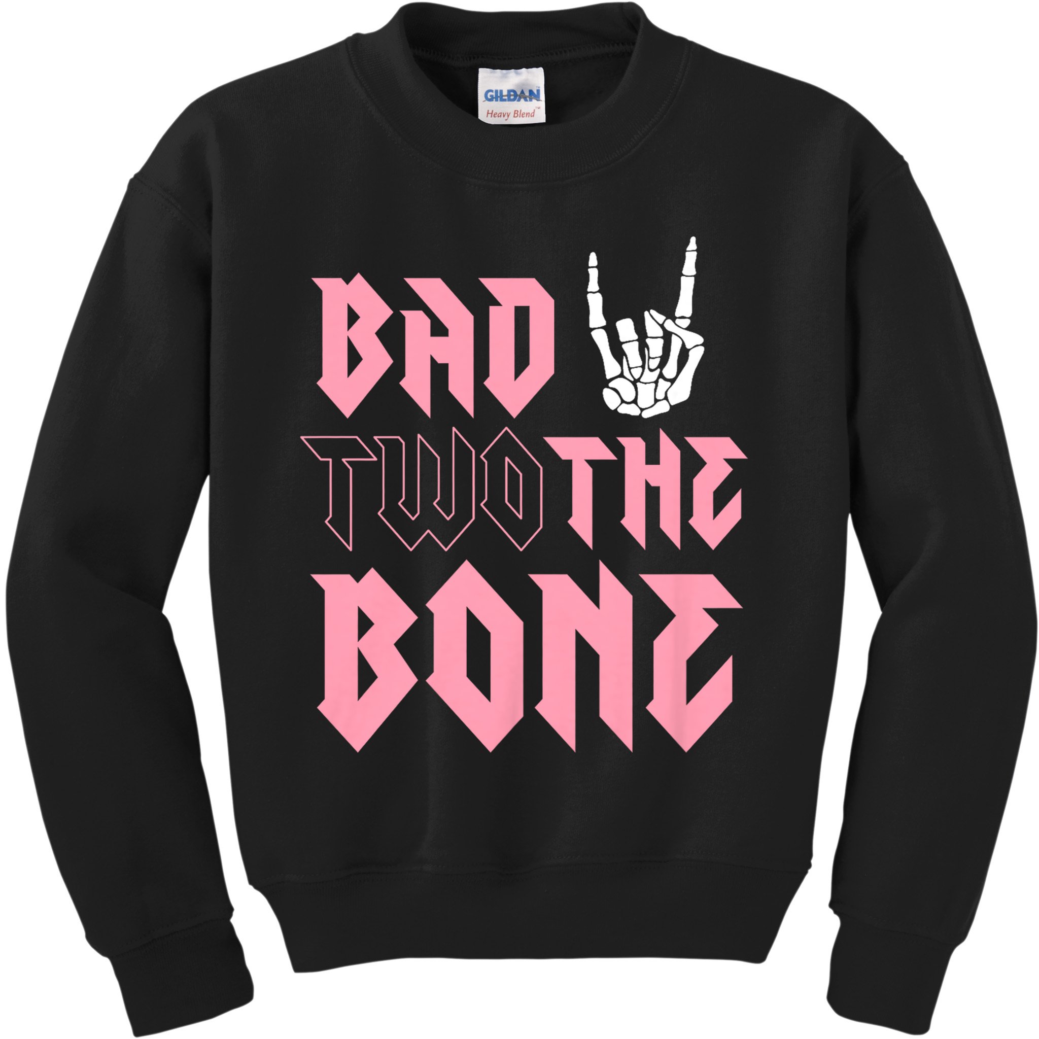 bad Two the Bone Shirt 2nd Birthday 2 Years Old Birthday T-Shirt Kids Sweatshirt