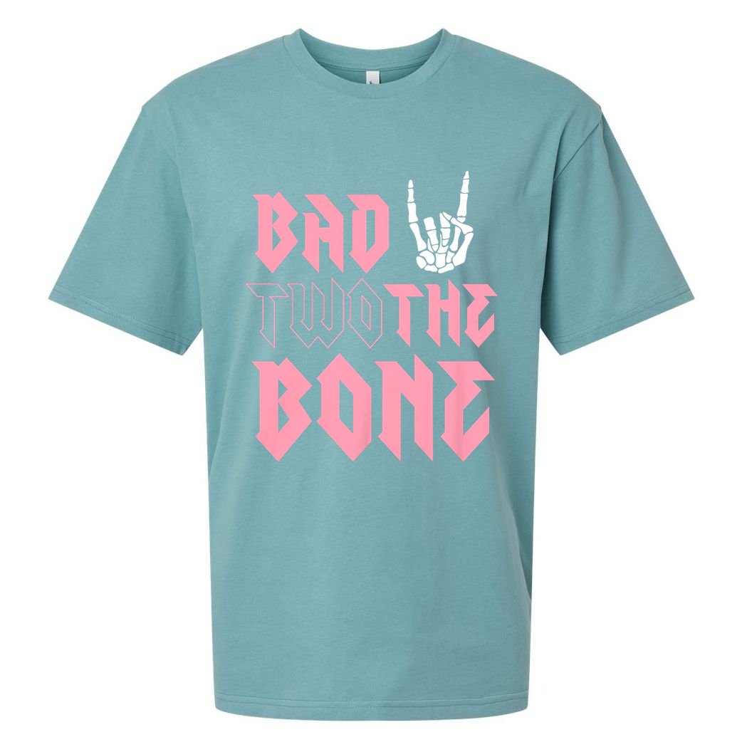 bad Two the Bone Shirt 2nd Birthday 2 Years Old Birthday T-Shirt Sueded Cloud Jersey T-Shirt
